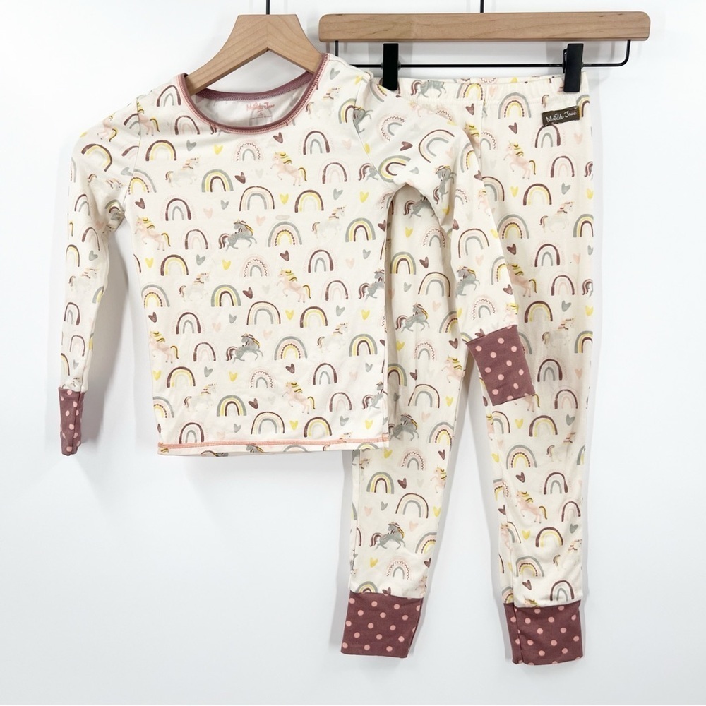 Matilda Jane Just Imagine Sutton Unicorns and Rainbows Jammies Pajama Set